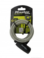 Master Lock 1.8m Keyed Cable Lock Silver 8mm
